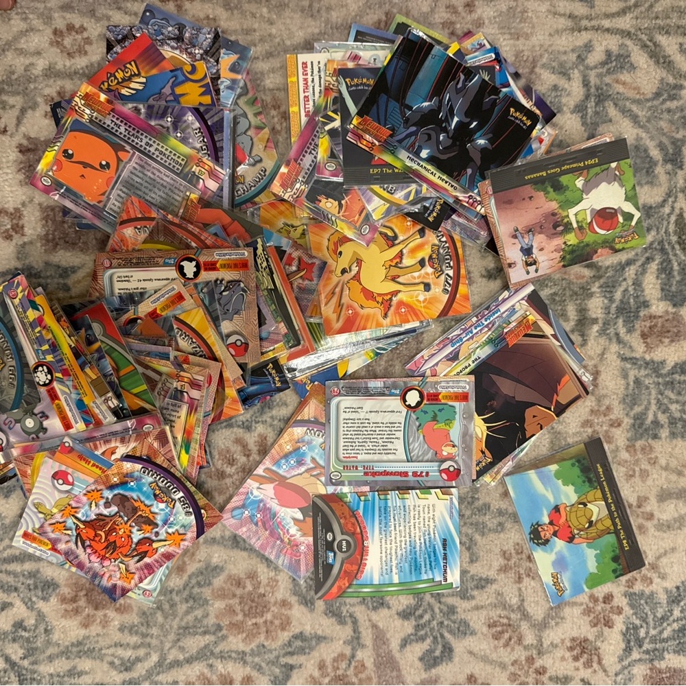 Pokemon Topps TV animation cards lot- rare foils& holos- vintage 90’s collection